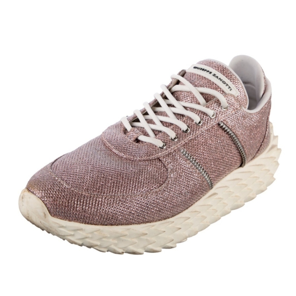 Women's Sparkly Pink Giuseppe Zanotti Urchin Sneakers